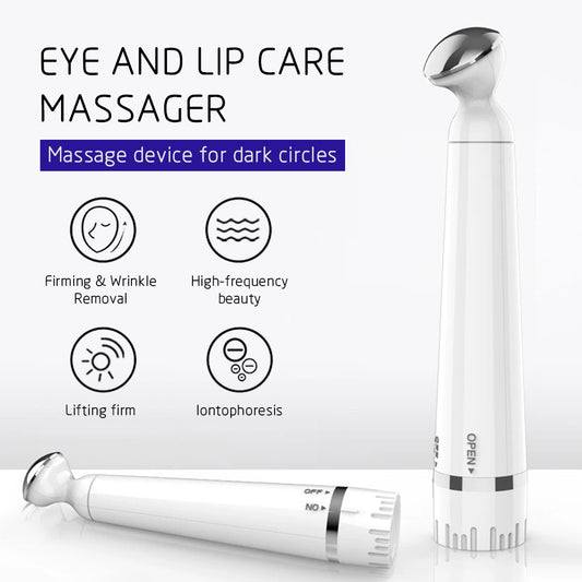 Eye and Facial Massager Rechargeable Skin Lifting Machine For Relax Eye Dark Circles, Eye Bags, Wrinkles, Puffiness Under Eyes, White